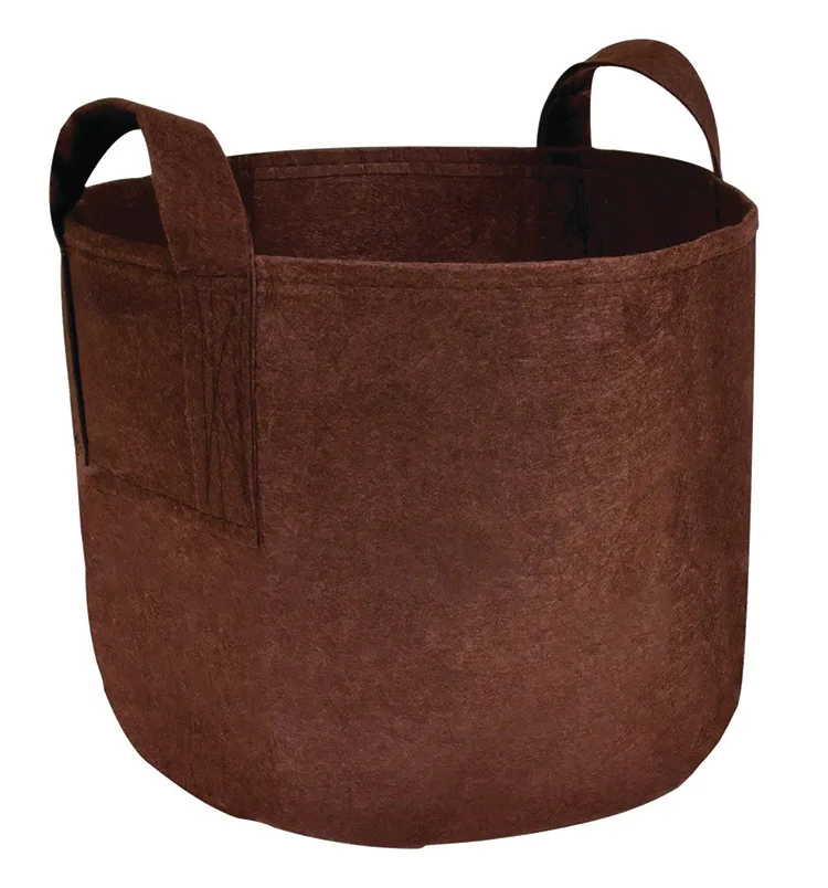 Brown Fabric Planter with Handles - 5 Pack - Image 4