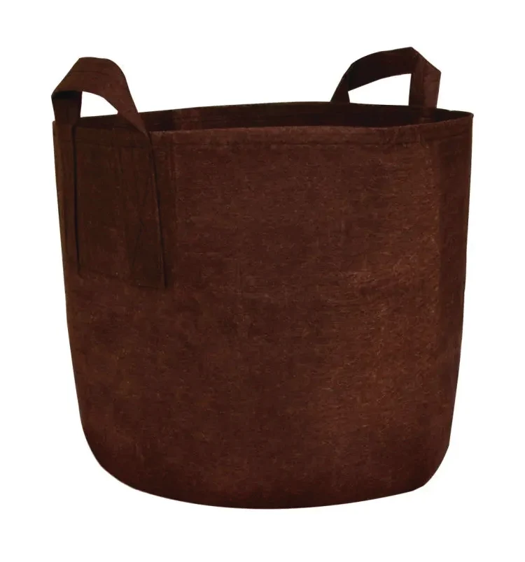Brown Fabric Planter with Handles - 5 Pack - Image 5